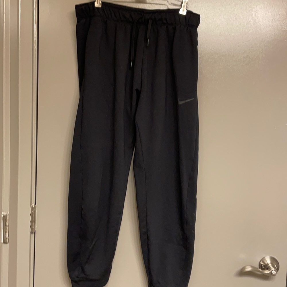 Nike "Just Do It" Black Joggers Sz Large